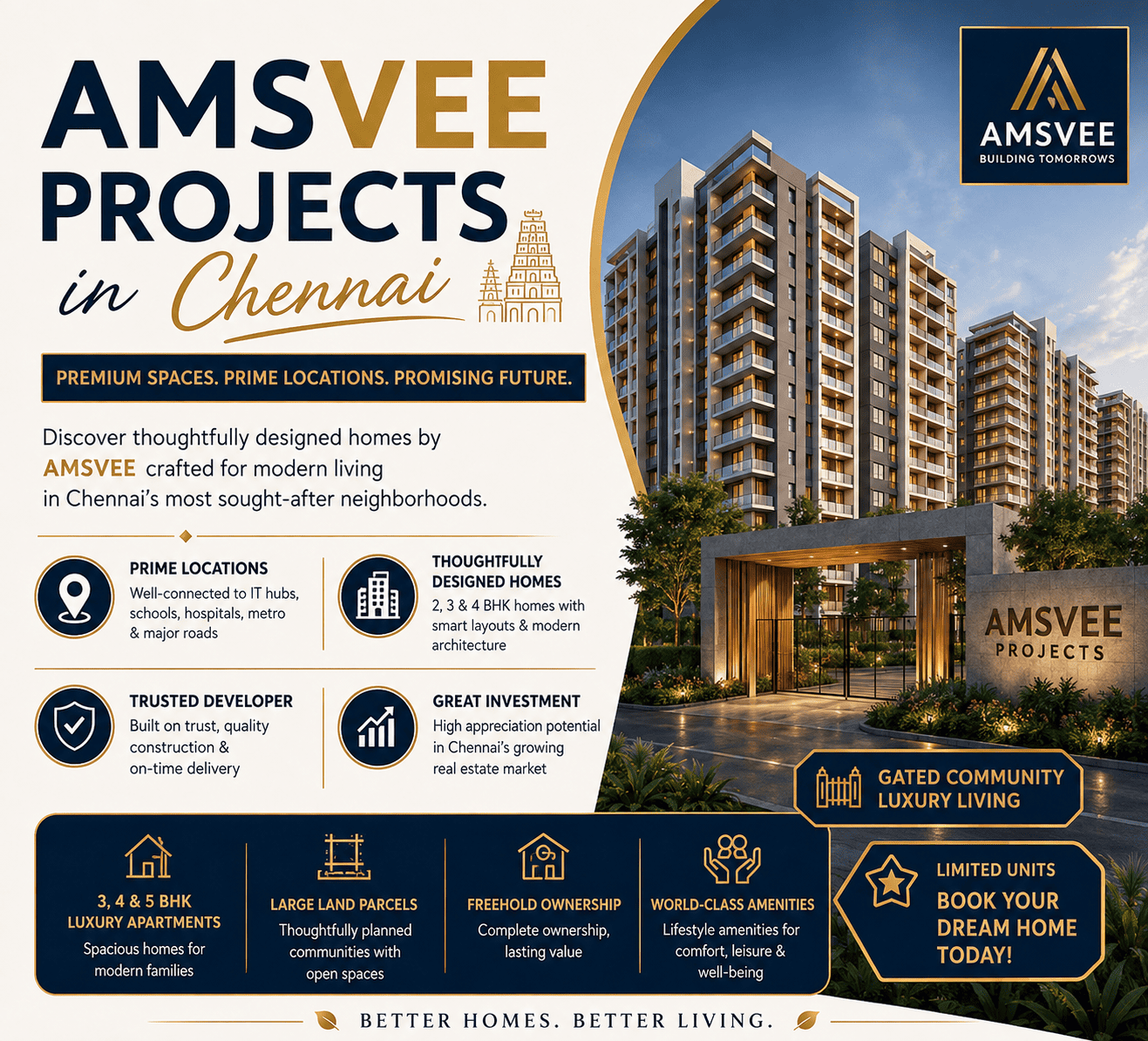 AMSVee residential apartments Chennai