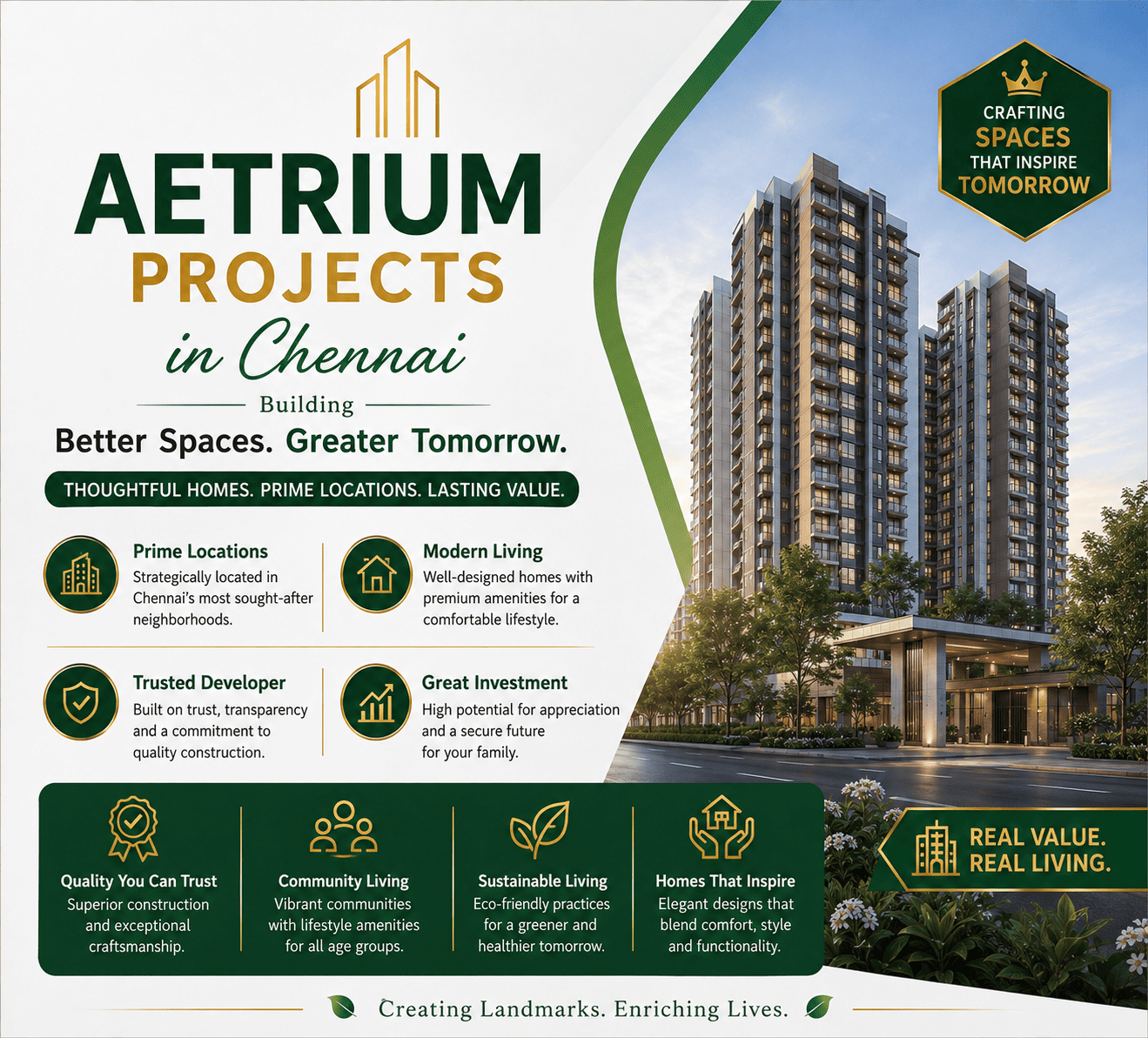 Aetrium Vanagaram residential apartments Chennai