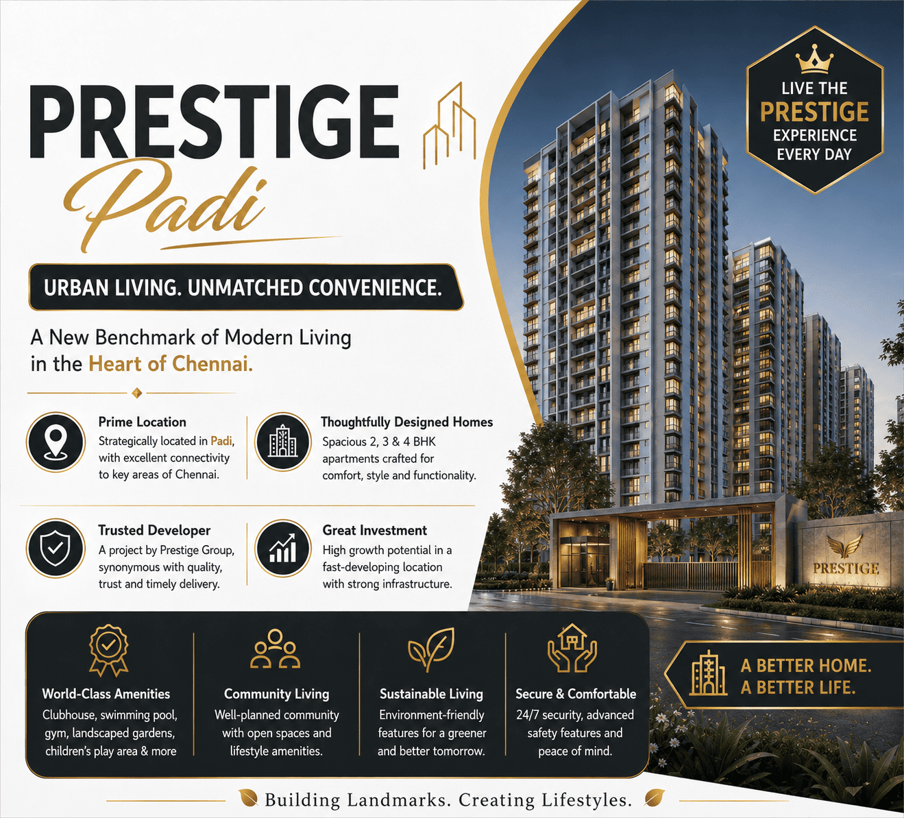 Prestige Padi premium residential apartments Chennai
