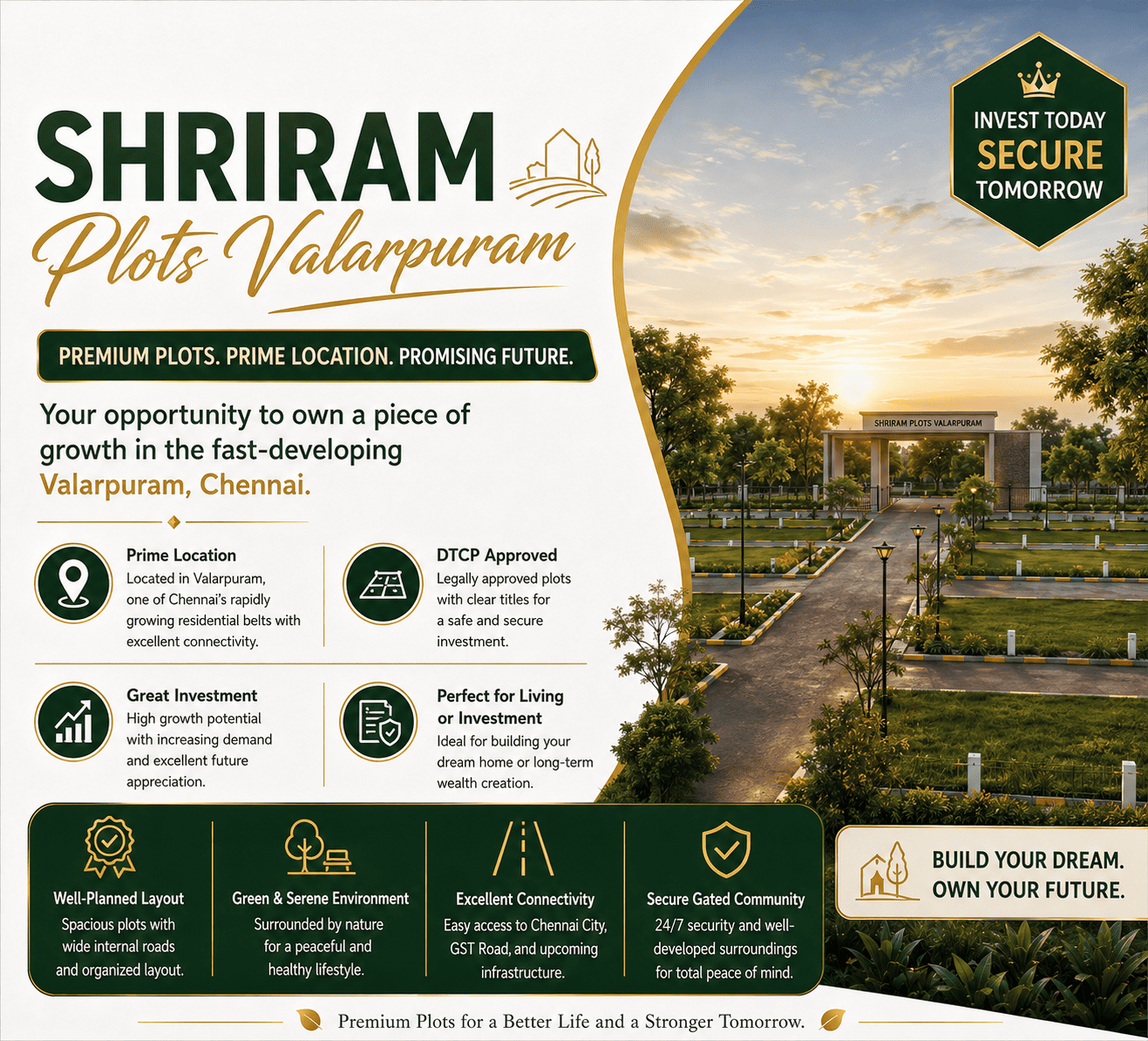 Shriram Plots Valarpuram residential plotted development Chennai