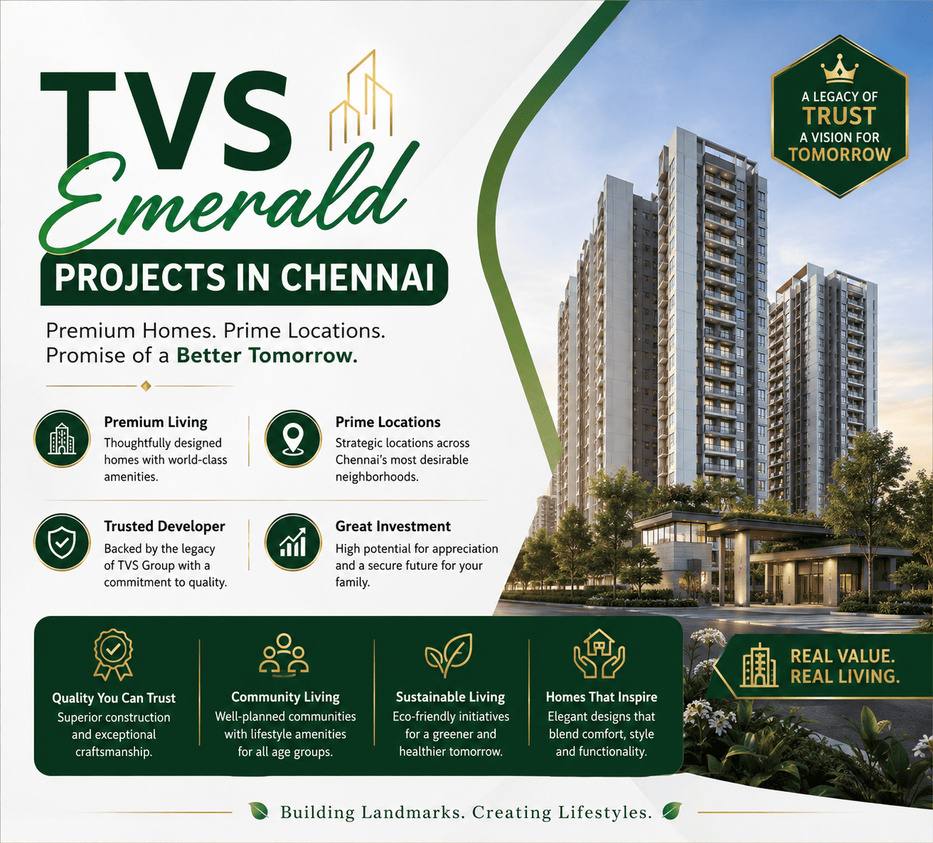 TVS Emerald Vanagaram residential apartments Chennai